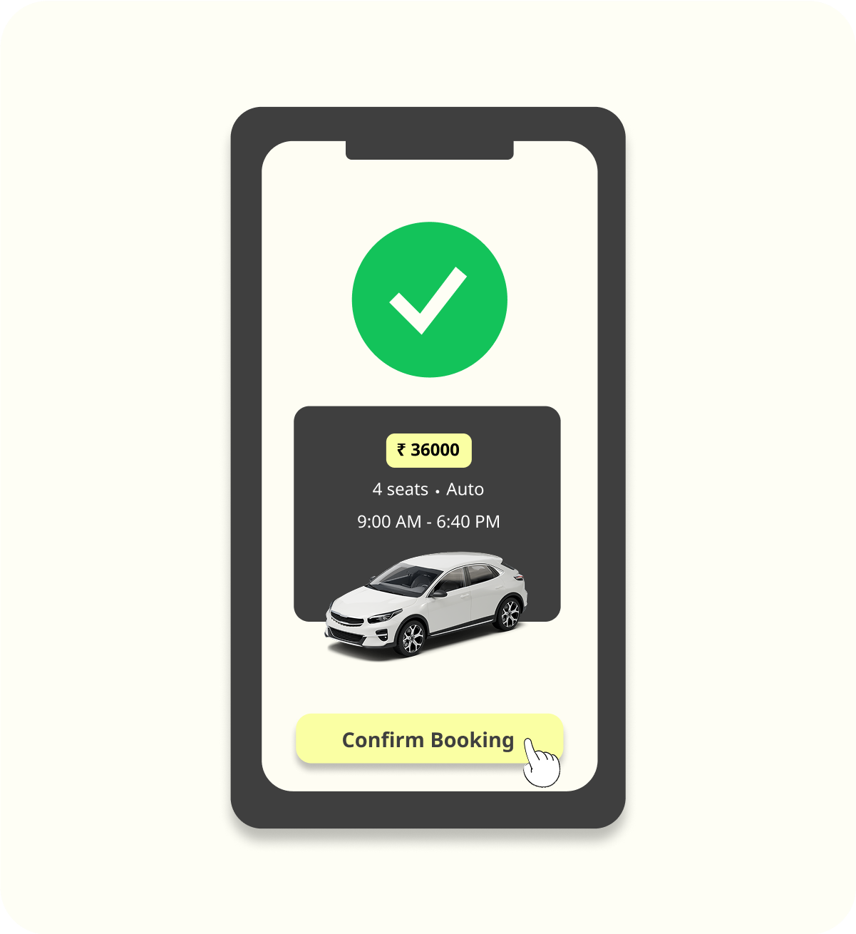 Choosing & Confirming Booking