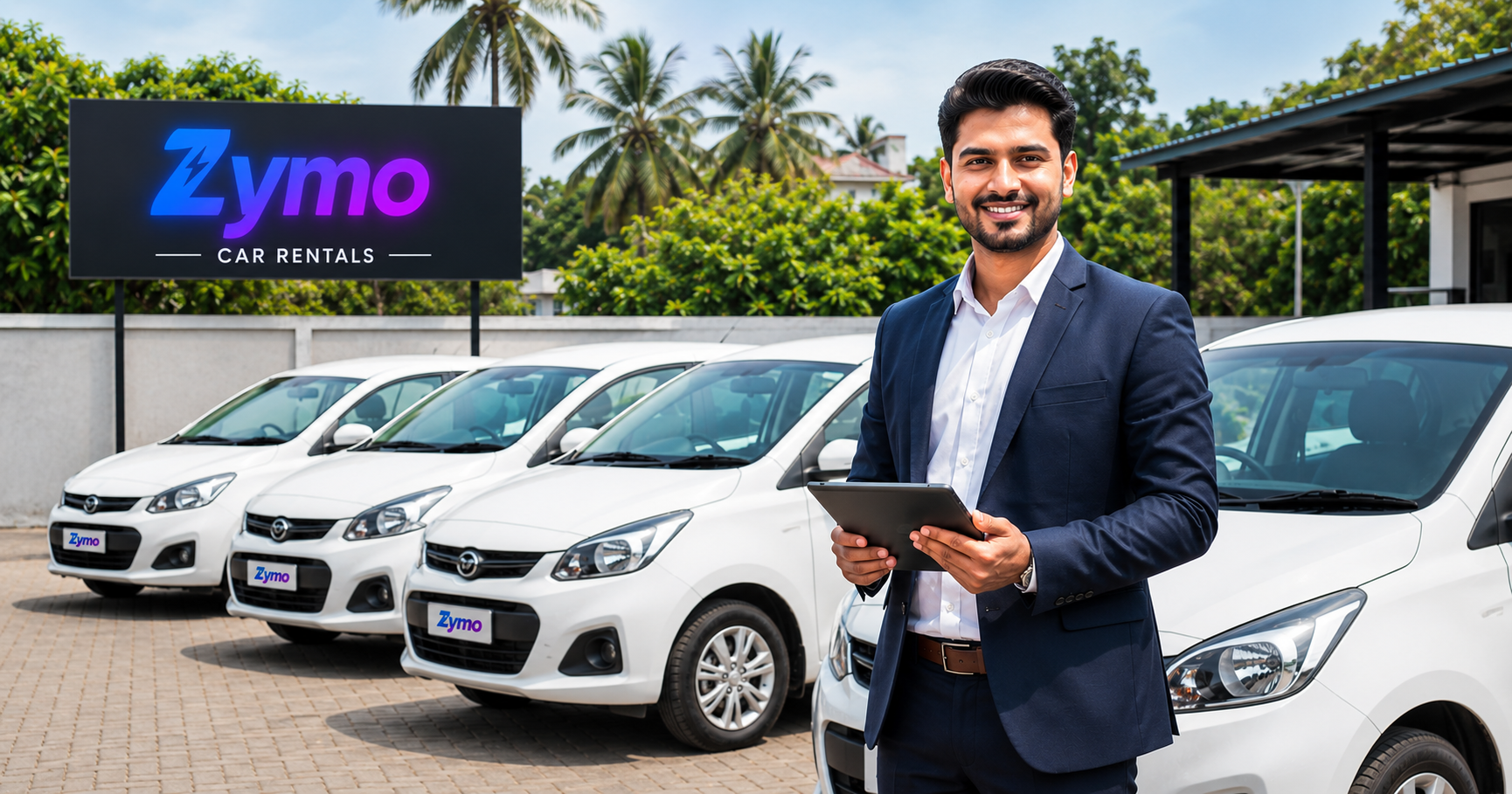 How to start a car rental business in India — entrepreneur managing a self-drive rental fleet